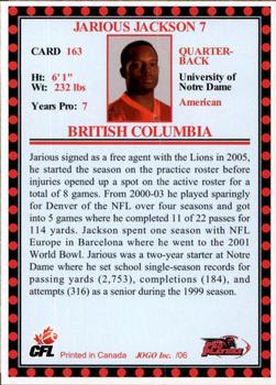 2006 Jogo CFL Complete Set of 165 Cards - 380 sets made!