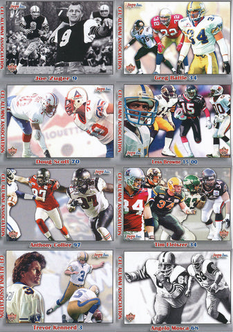2015 Jogo CFL Alumni Association Series 9 Set of 20 Cards (#s 162-181) - 170 sets made!