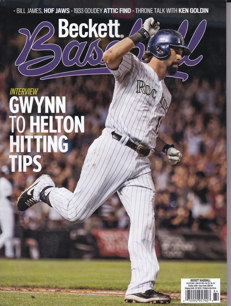 Beckett Baseball Monthly Price Guide October 2025