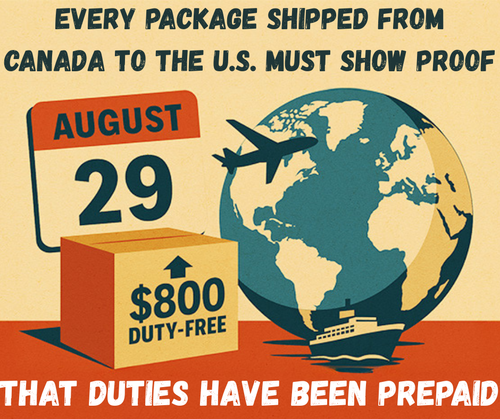 Tariff Notices For Our Valued and Loyal American Customers - updated August 22nd, 2025