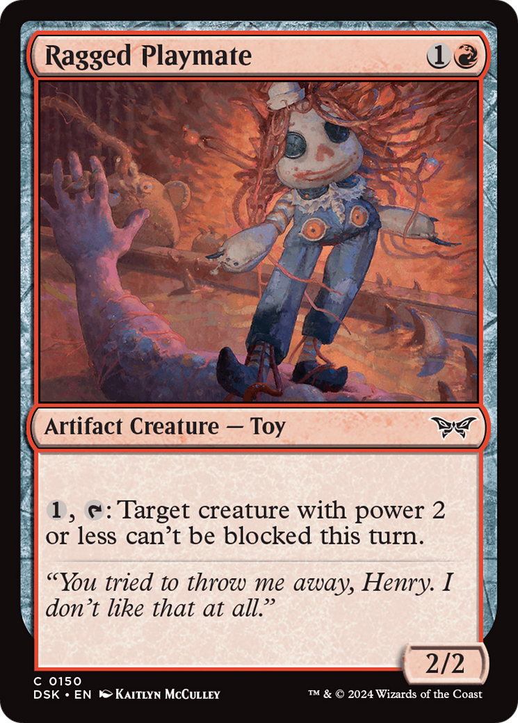 Ragged Playmate (DSK-150)  Foil - Duskmourn: House of Horror
