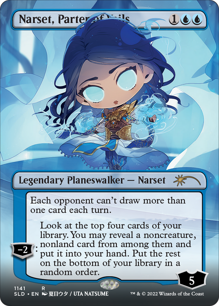 Narset, Parter of Veils (Borderless) (SLD-1141) - Secret Lair Drop (Borderless)