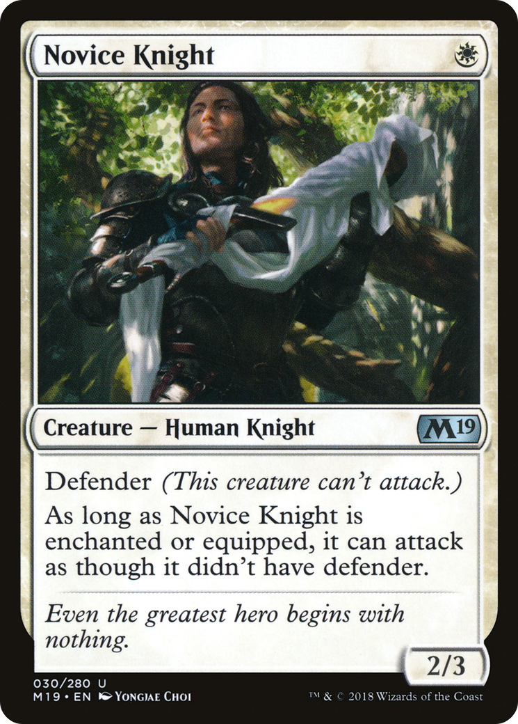 Novice Knight (M19-030)  - Core Set 2019