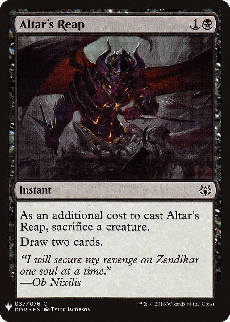 Altar's Reap (LIST-037)  - The List