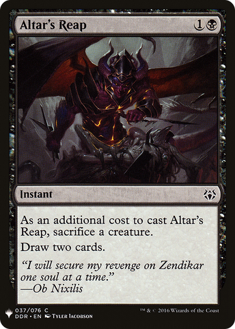 Altar's Reap (LIST-037)  - The List