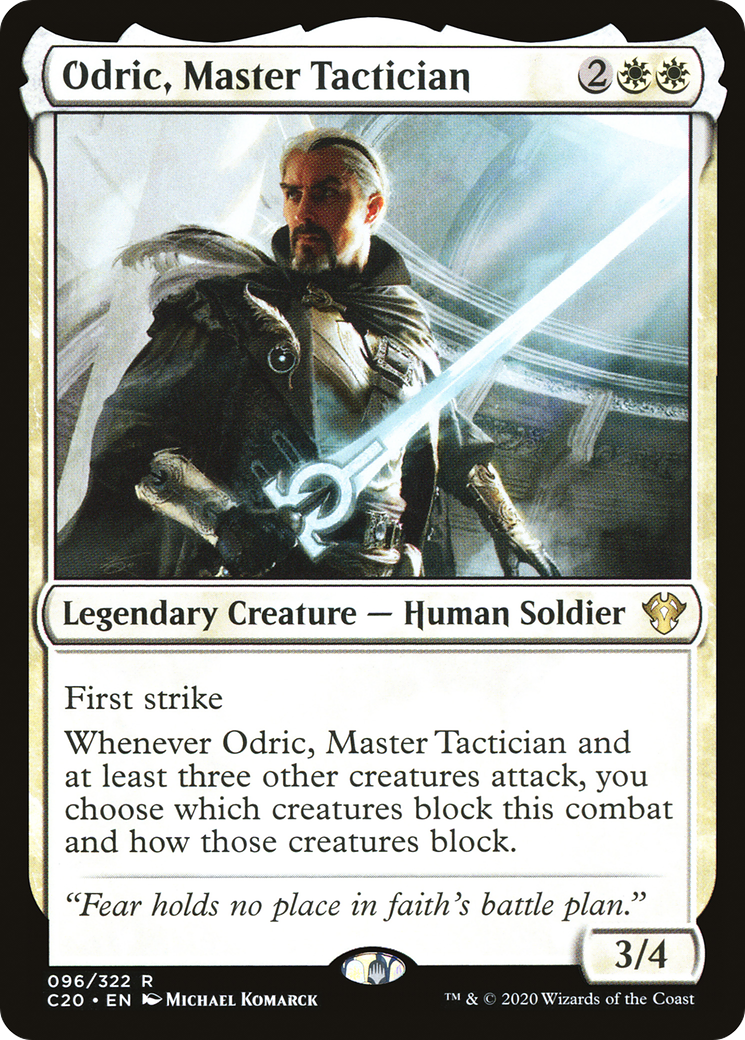 Odric, Master Tactician (C20-096) - Commander 2020