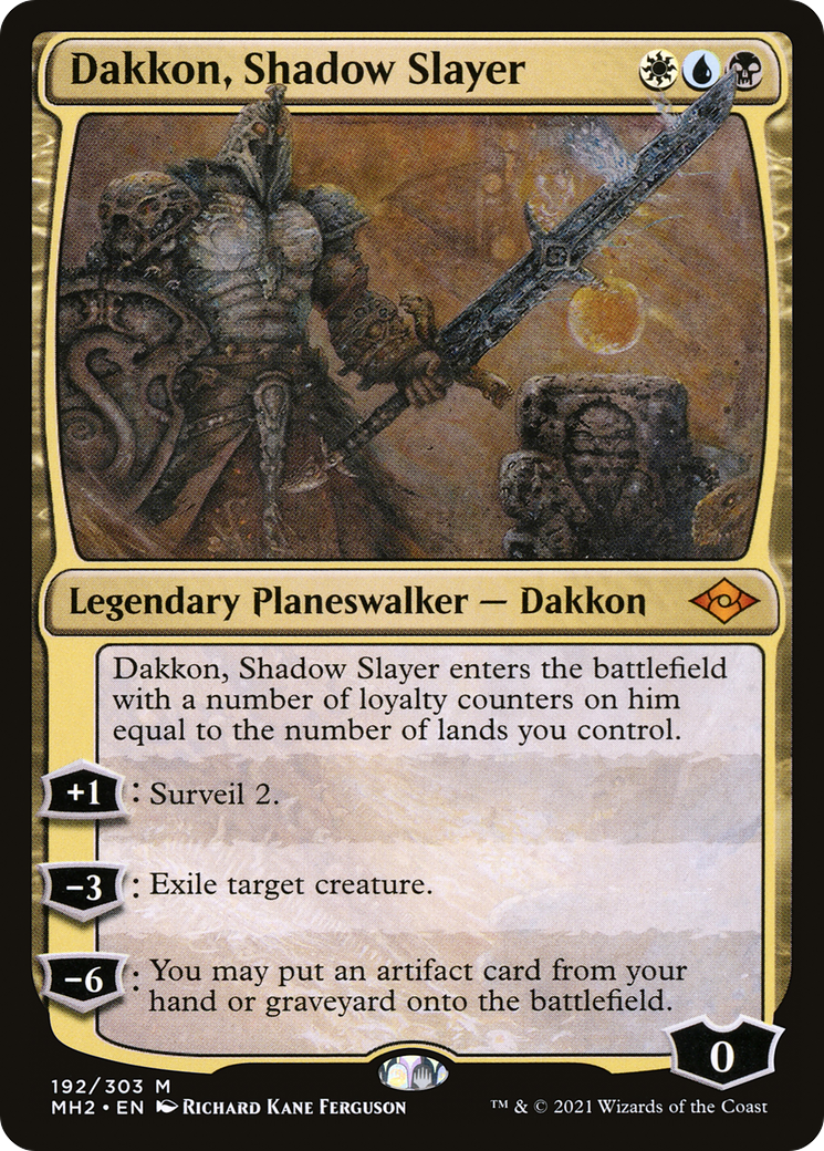 Dakkon, Shadow Slayer (MH2-192)  Foil - Modern Horizons 2