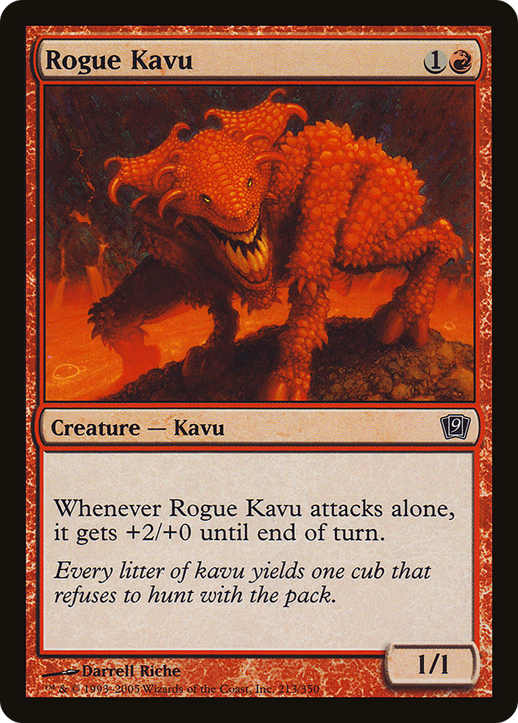 Rogue Kavu (9ED-213★) - Ninth Edition Foil
