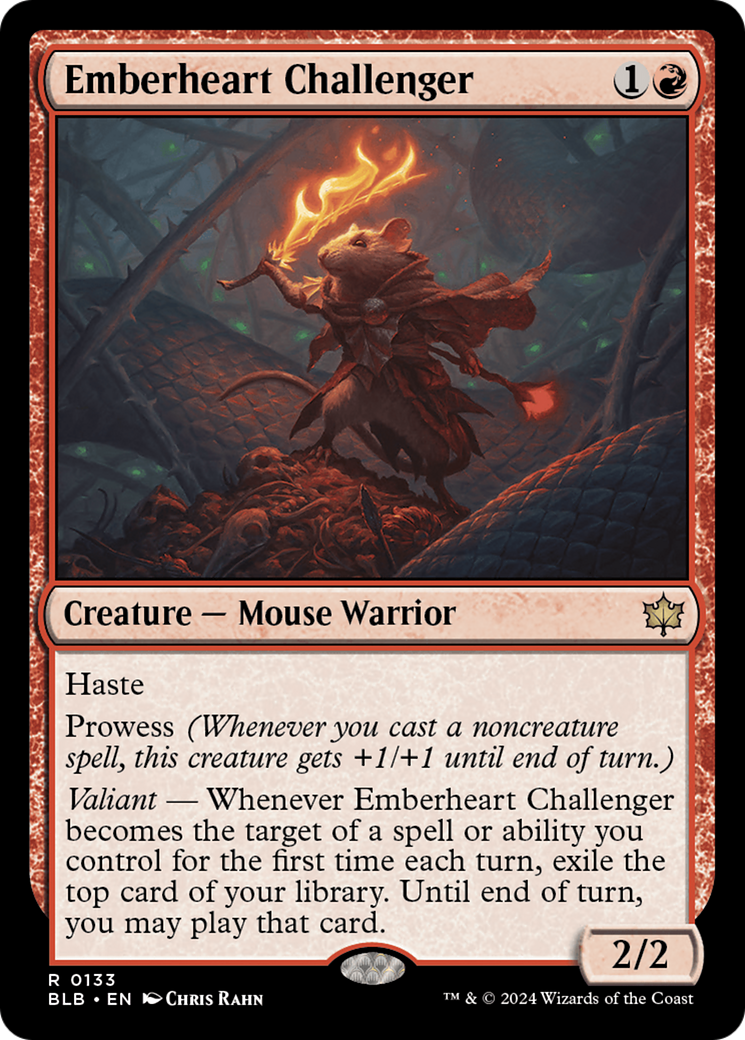 Emberheart Challenger (BLB-133)  Foil - Bloomburrow