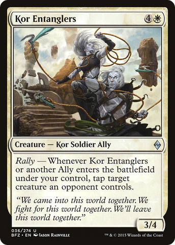 Kor Entanglers (BFZ-036)  Foil - Battle for Zendikar