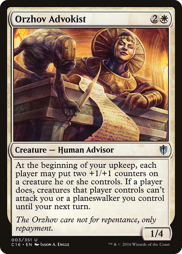 Orzhov Advokist (C16-003)  - Commander 2016