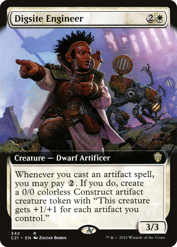 Digsite Engineer (Extended Art) (C21-342)  - Commander 2021: (Extended Art)