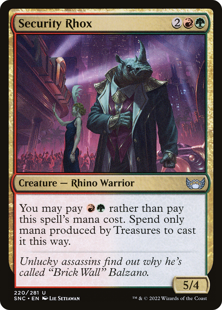 Security Rhox (SNC-220)  Foil - Streets of New Capenna