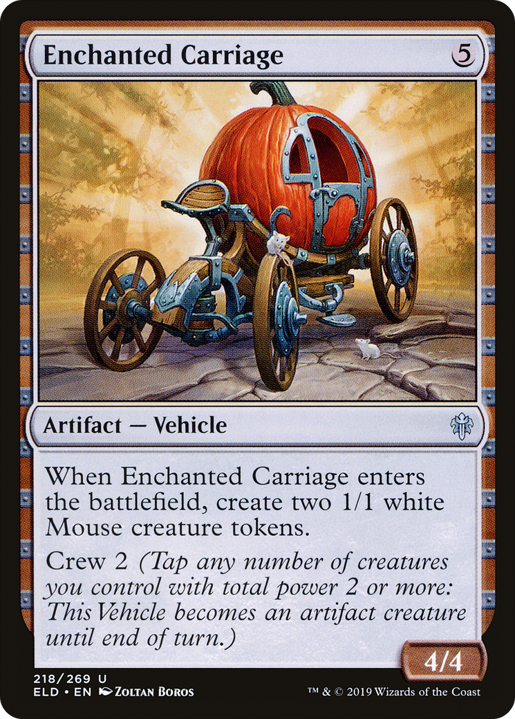 Enchanted Carriage (ELD-218) - Throne of Eldraine Foil