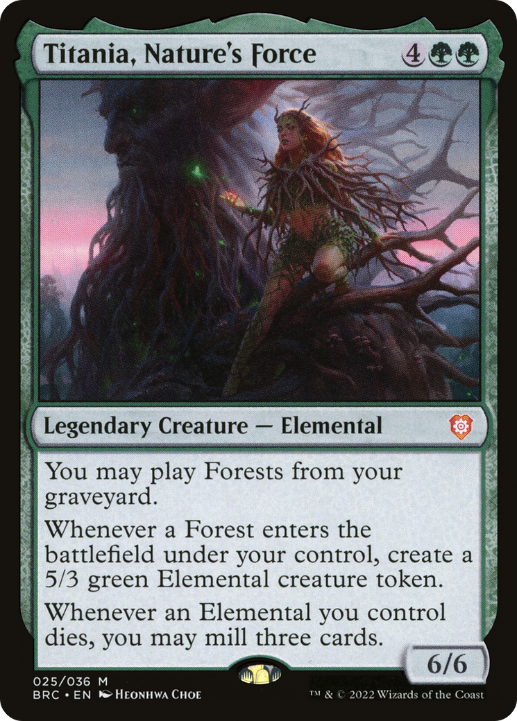 Titania, Nature's Force (BRC-025)  Foil - The Brothers' War Commander