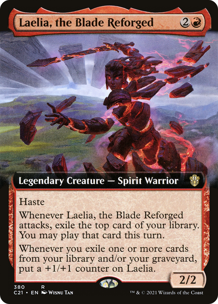Laelia, the Blade Reforged (Extended Art) (C21-380)  - Commander 2021: (Extended Art)