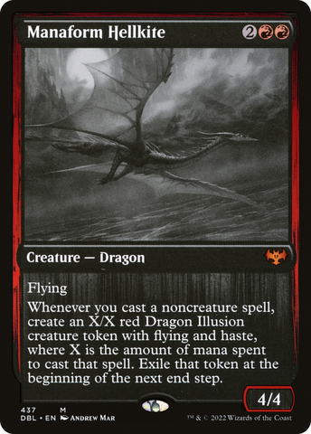 Manaform Hellkite (DBL-437)  Foil - Innistrad: Double Feature