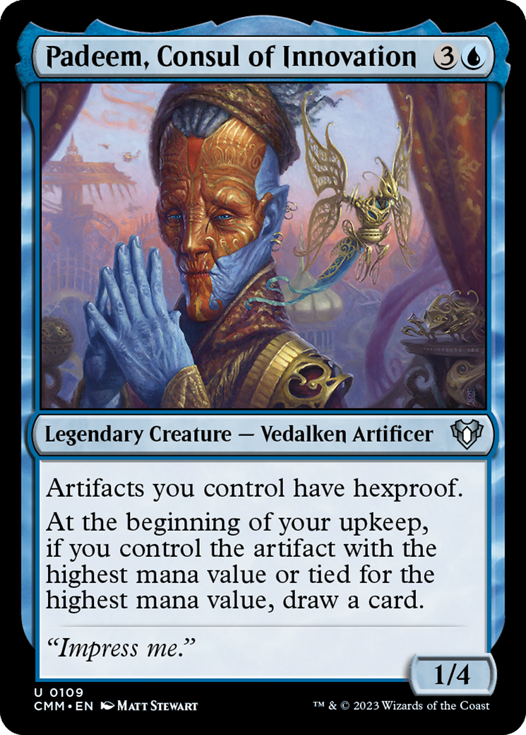 Padeem, Consul of Innovation (CMM-109)  Foil - Commander Masters