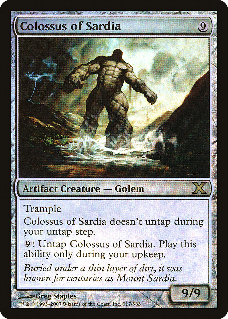 Colossus of Sardia (10E-317★)  Foil - Tenth Edition