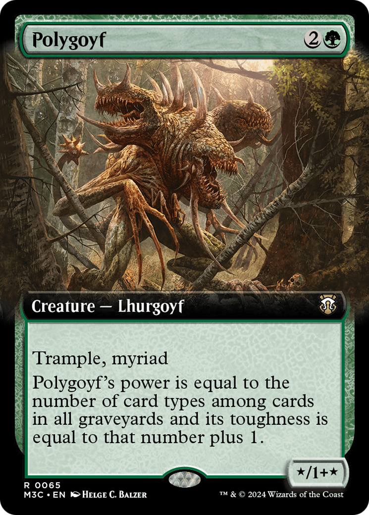 Polygoyf (Extended Art) (M3C-065)  - Modern Horizons 3 Commander: (Extended Art)