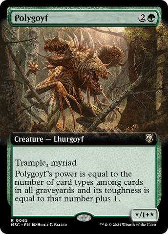 Polygoyf (Extended Art) (M3C-065)  - Modern Horizons 3 Commander: (Extended Art)