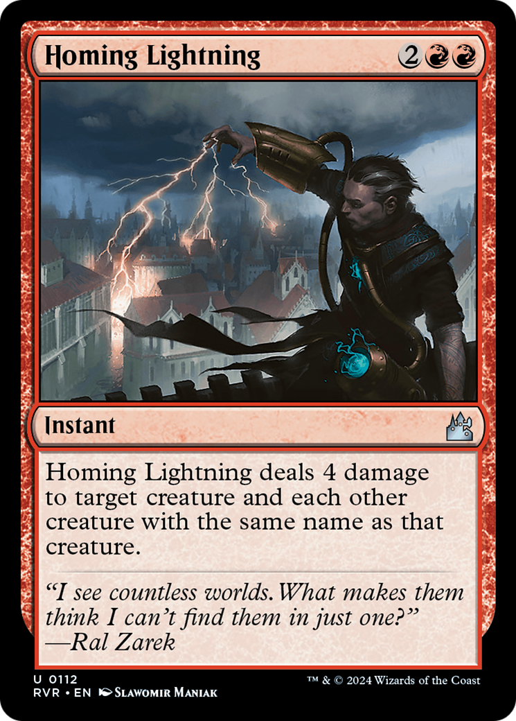Homing Lightning (RVR-112)  Foil - Ravnica Remastered