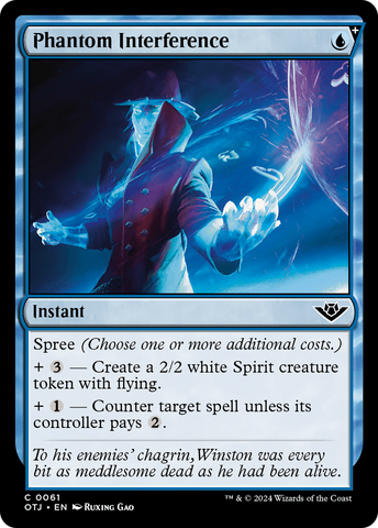 Phantom Interference (OTJ-061)  Foil - Outlaws of Thunder Junction: (spree)
