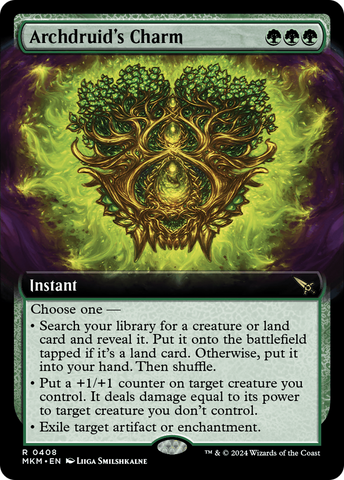 Archdruid's Charm (Extended Art) (MKM-408)  - Murders at Karlov Manor: (Extended Art)
