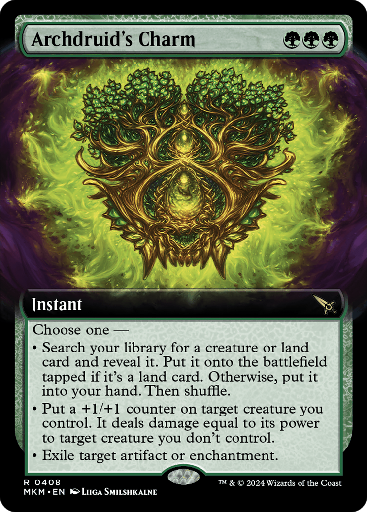 Archdruid's Charm (Extended Art) (MKM-408)  Foil - Murders at Karlov Manor: (Extended Art)