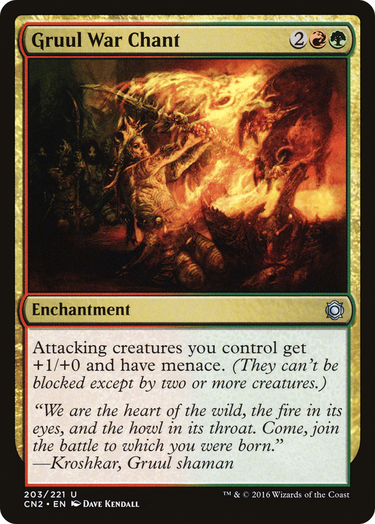 Gruul War Chant (CN2-203)  Foil - Conspiracy: Take the Crown