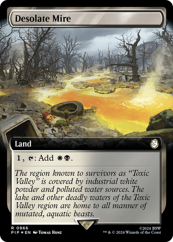 Desolate Mire (Extended Art) (Surge Foil) (PIP-966) - Fallout: (Extended Art) Foil