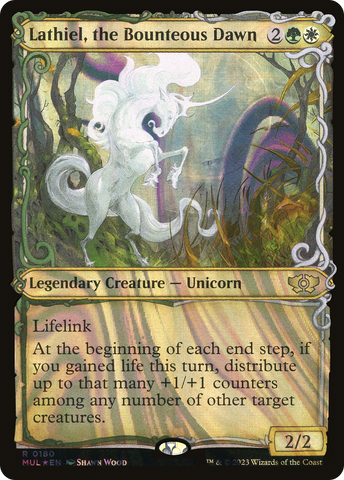 Lathiel, the Bounteous Dawn (Halo Foil) (MUL-180)  Foil - Multiverse Legends: (Showcase)
