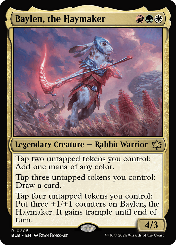 Baylen, the Haymaker (BLB-205)  Foil - Bloomburrow