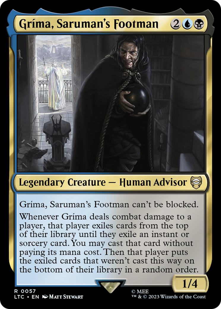 Grima, Saruman's Footman (LTC-057)  - Tales of Middle-earth Commander