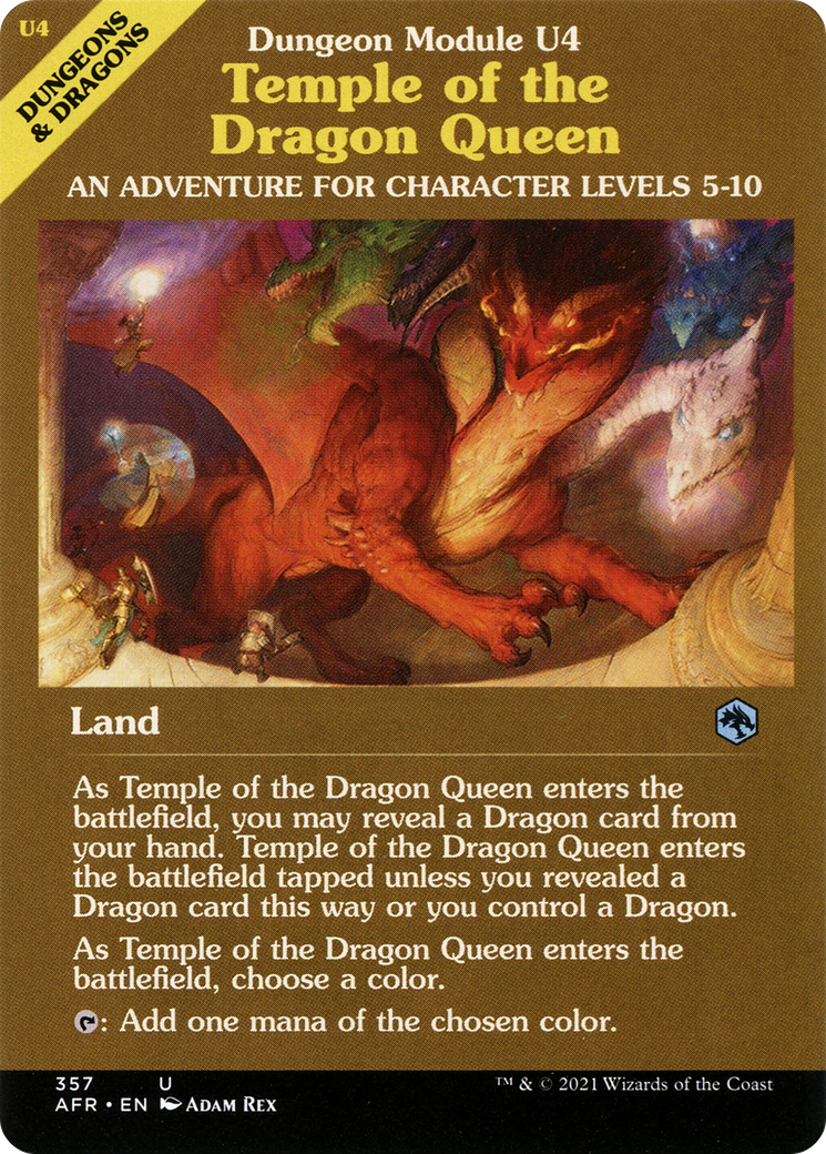 Temple of the Dragon Queen (Dungeon Module) (AFR-357)  Foil - Adventures in the Forgotten Realms: (Showcase)