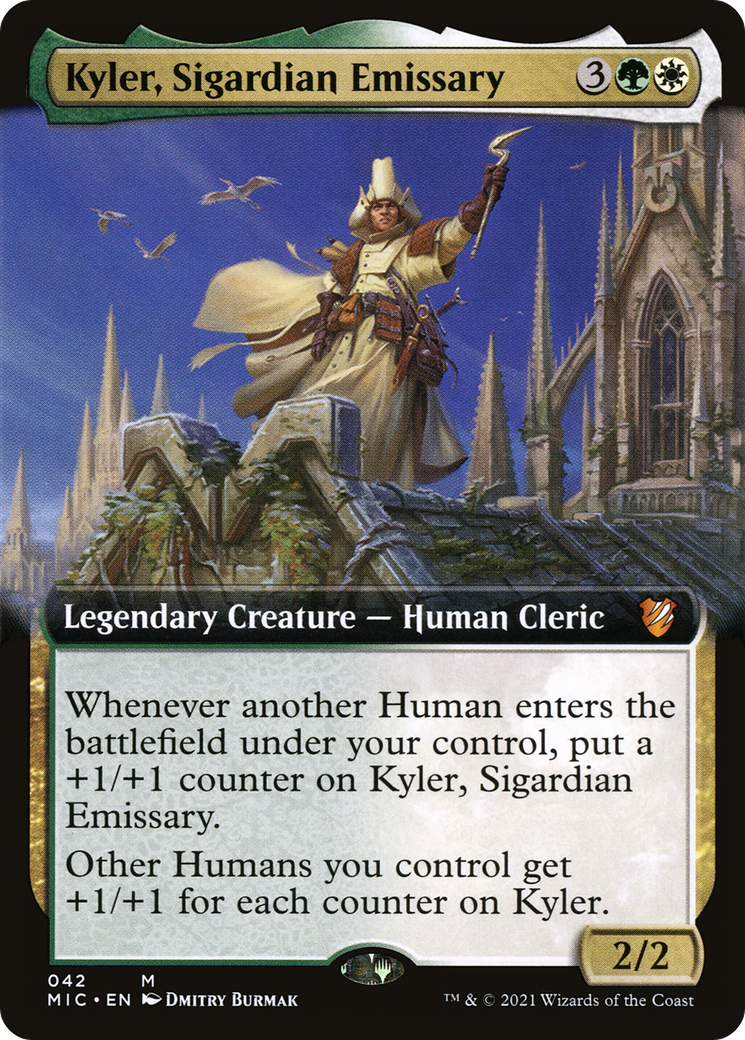 Kyler, Sigardian Emissary (Extended Art) (MIC-042)  - Midnight Hunt Commander: (Extended Art)