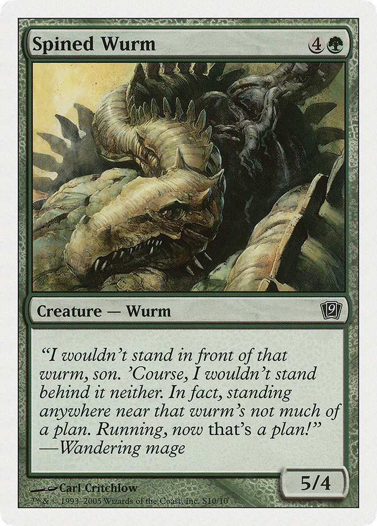 Spined Wurm (9ED-S10)  - Ninth Edition
