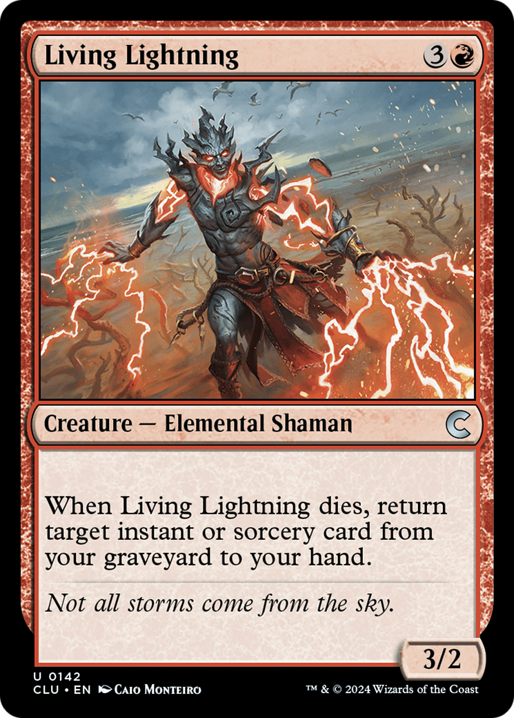 Living Lightning (CLU-142)  - Ravnica: Clue Edition