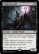 Vindictive Lich (CMM-196)  Foil - Commander Masters