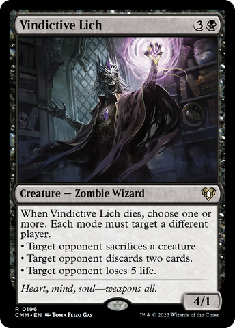 Vindictive Lich (CMM-196)  - Commander Masters