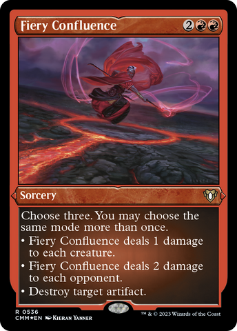 Fiery Confluence (CMM-536)  Etched Foil - Commander Masters
