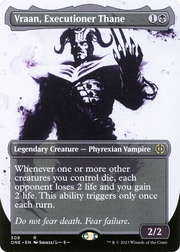 Vraan, Executioner Thane (Showcase) (ONE-309)  Foil - Phyrexia: All Will Be One: (Showcase) (Borderless)