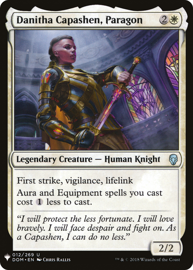 Danitha Capashen, Paragon (LIST-DOM-12)  - The List