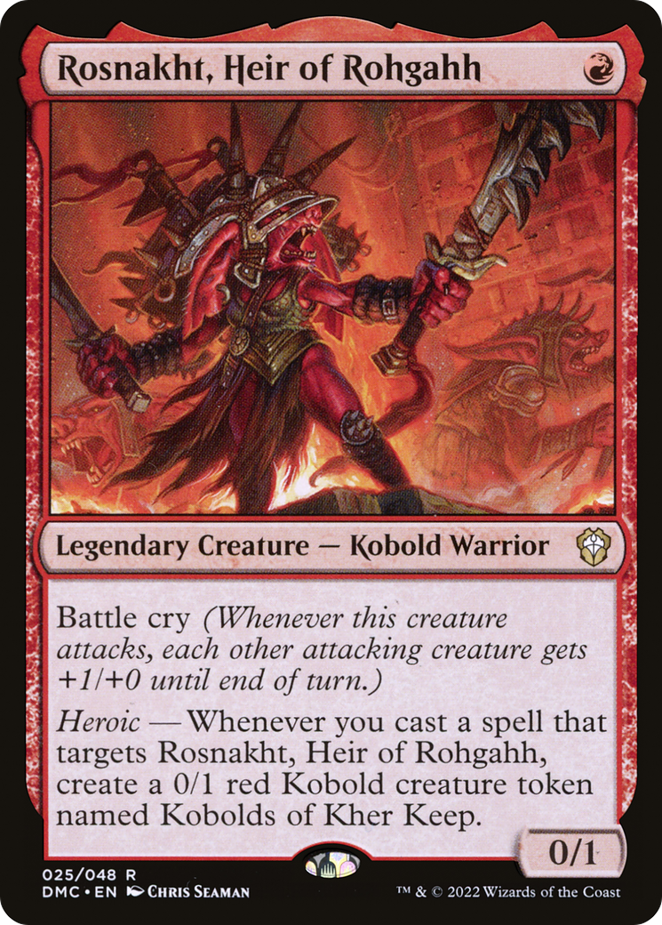 Rosnakht, Heir of Rohgahh (DMC-025)  - Dominaria United Commander