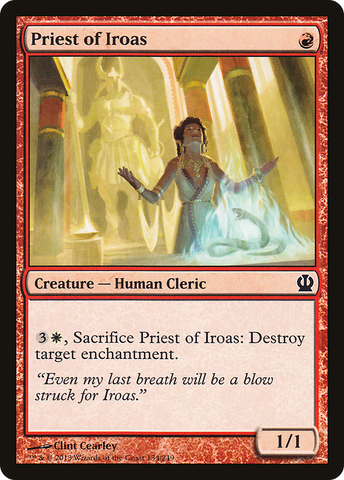 Priest of Iroas (THS-134)  Foil - Theros