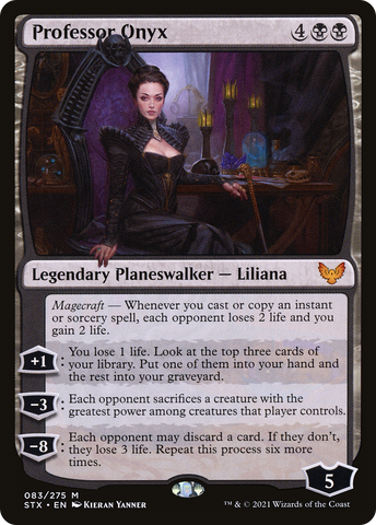 Professor Onyx (STX-083)  Foil - Strixhaven: School of Mages