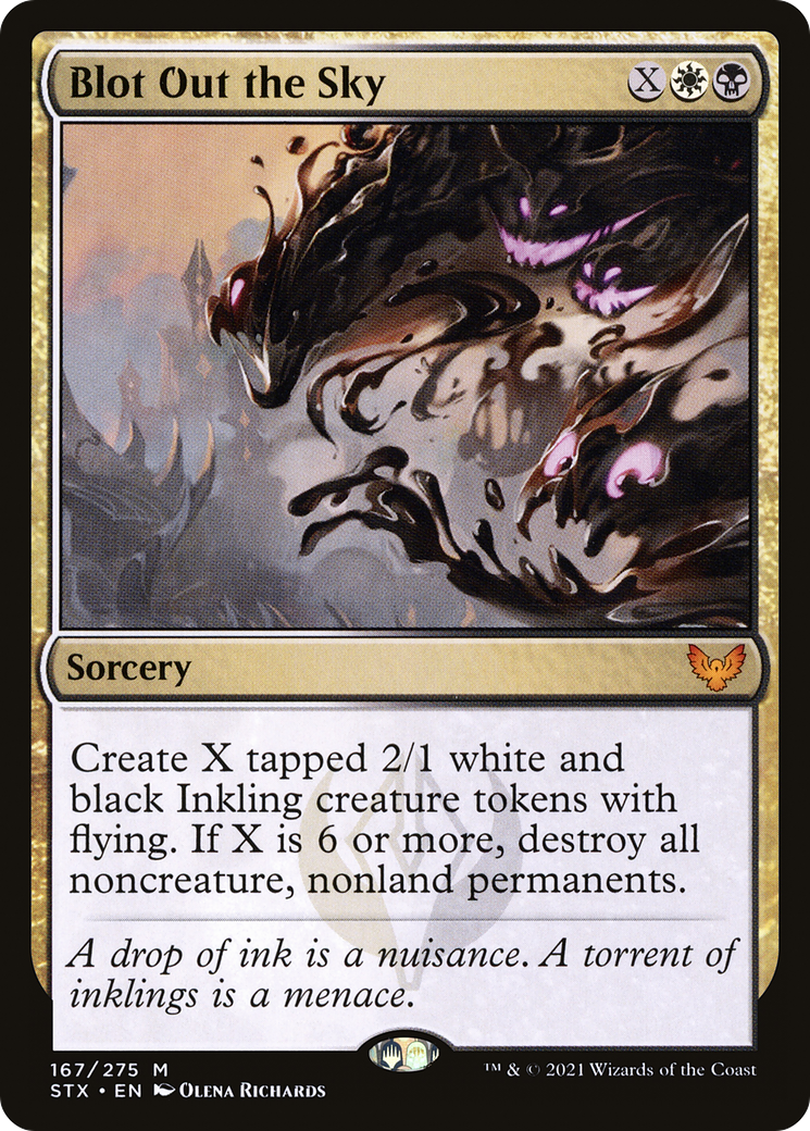 Blot Out the Sky (STX-167)  Foil - Strixhaven: School of Mages