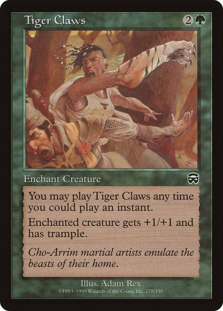 Tiger Claws (MMQ-279)  Foil - Mercadian Masques