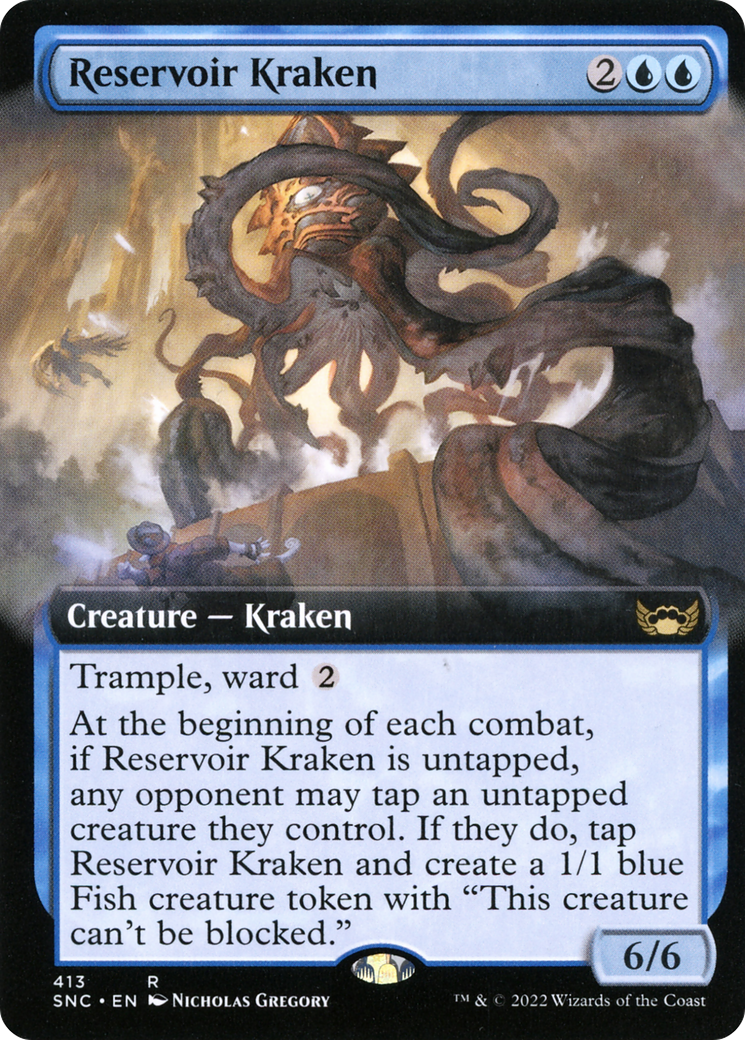 Reservoir Kraken (Extended Art) (SNC-413) - Streets of New Capenna: (Extended Art)