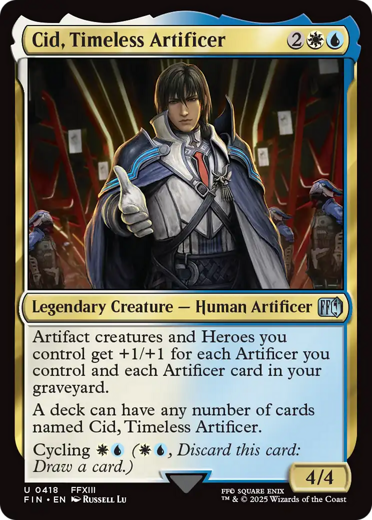 Cid, Timeless Artificer (0418) (FIN-418)  Foil - FINAL FANTASY